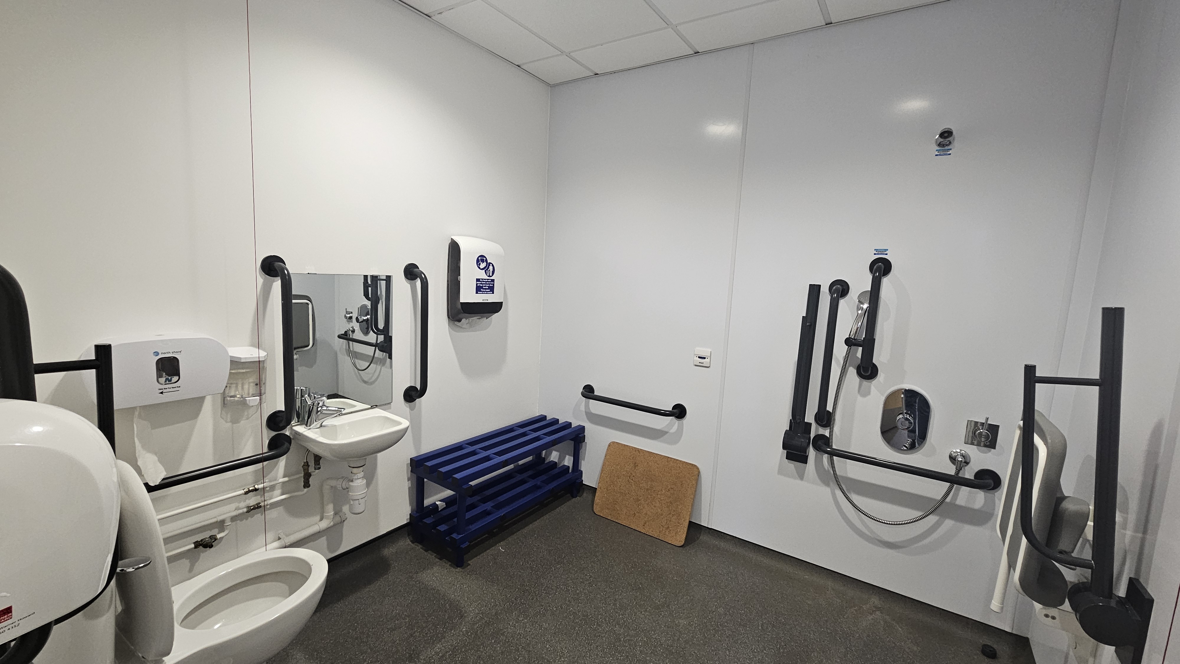 Accessible toilet and shower room