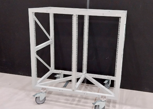 An empty science rack