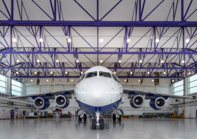 FAAM aircraft inside the Hangar